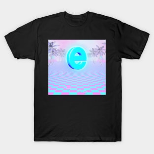 E! For Extreme Vaporwave Design T-Shirt